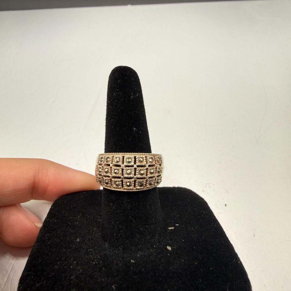 Size 65 Sterling Silver Wide Band Fc 99